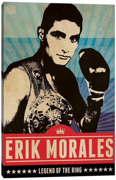 Erik Morales Boxing Canvas Art Print - Supanova