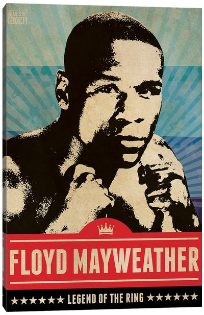 Floyd Mayweather Jr Boxing Canvas Art Print - Limited Edition Sports Art