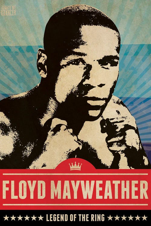 Floyd Mayweather Jr Boxing by Supanova wall art
