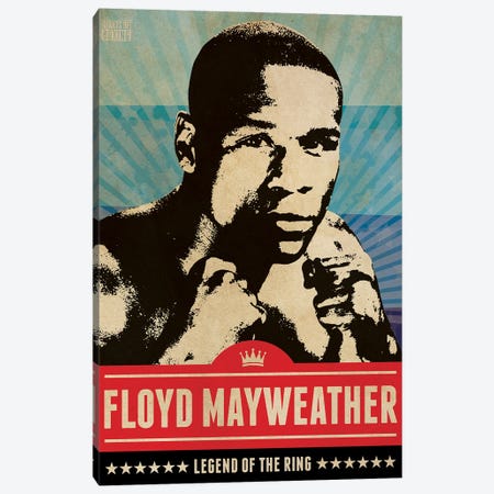 Floyd Mayweather Jr Boxing Canvas Print #SNV196} by Supanova Canvas Print