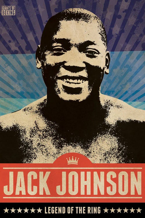 Jack Johnson Boxing by Supanova wall art