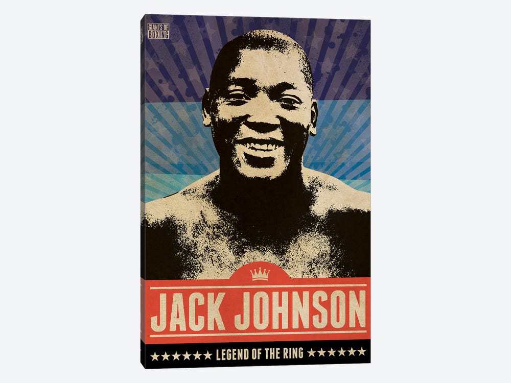 Jack Johnson Boxing by Supanova 1-piece Canvas Wall Art