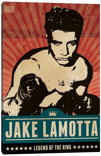 Jake LaMotta Boxing Canvas Art Print - Boxing Art