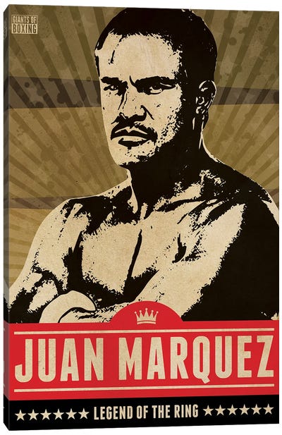 Juan Manuel Marquez Boxing Canvas Art Print - Limited Edition Sports Art
