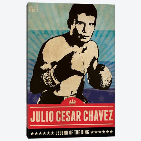 Julio Cesar Chavez Boxing Canvas Print #SNV204} by Supanova Canvas Art Print