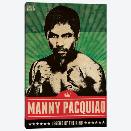Manny Pacquiao Boxing Canvas Print #SNV206} by Supanova Canvas Print