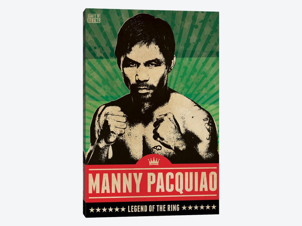 Manny Pacquiao Boxing by Supanova 1-piece Art Print