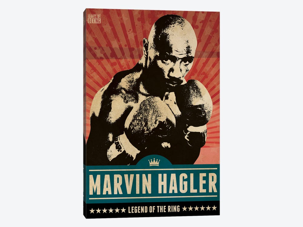 Marvin Hagler Boxing by Supanova 1-piece Canvas Print