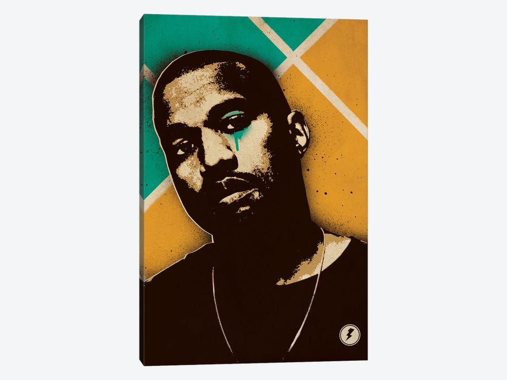 Kanye West by Supanova 1-piece Canvas Wall Art