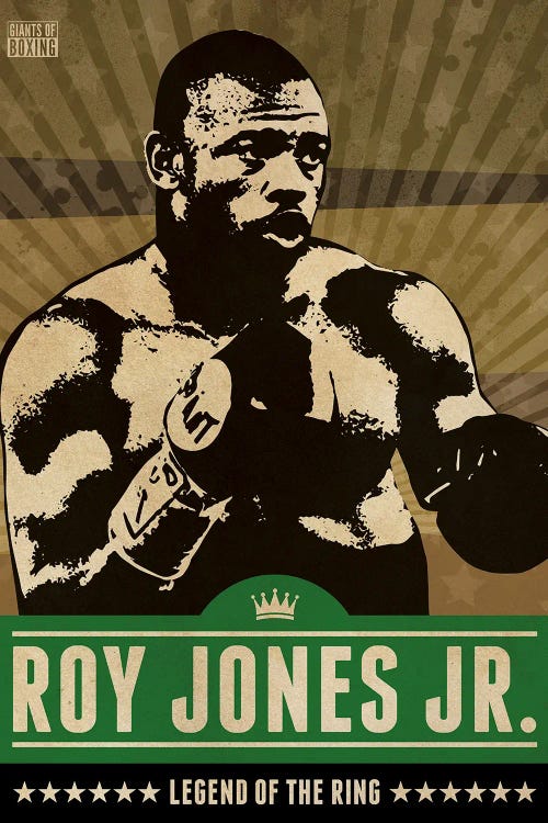 Roy Jones Jr. Boxing by Supanova wall art