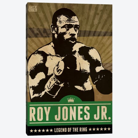 Roy Jones Jr. Boxing Canvas Print #SNV215} by Supanova Canvas Art