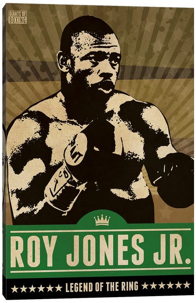 Roy Jones Jr. Boxing Canvas Art Print