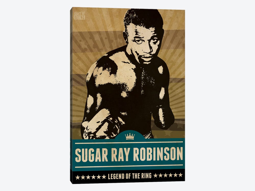 Sugar Ray Robinson Boxing by Supanova 1-piece Art Print