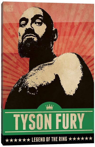 Tyson Fury Boxing Canvas Art Print - Limited Edition Sports Art
