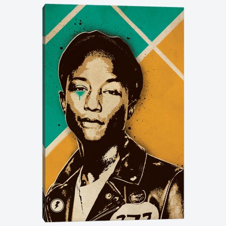 Pharrell Williams Canvas Print #SNV33} by Supanova Canvas Art Print