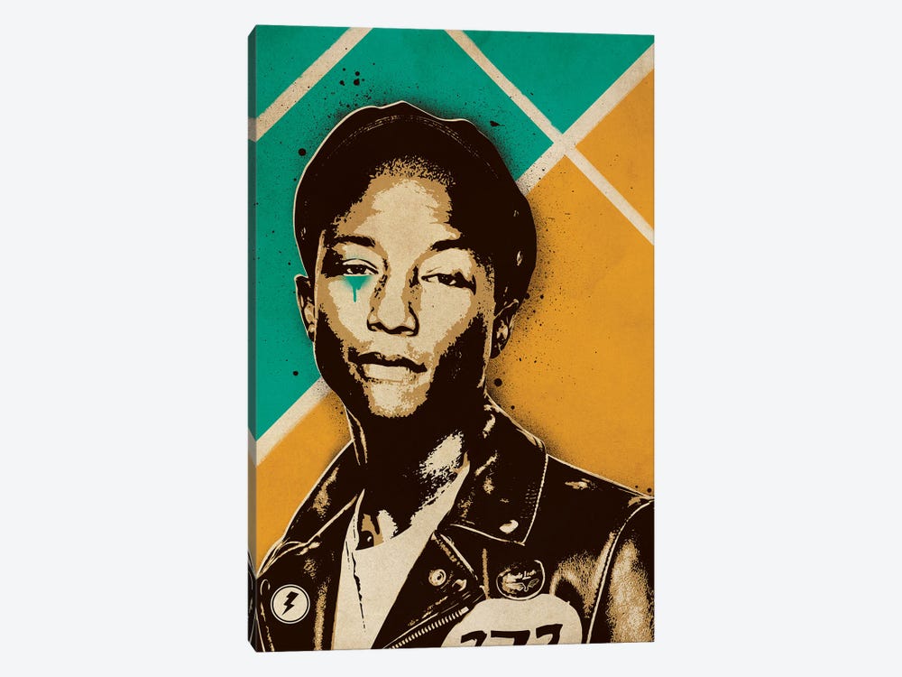 Pharrell Williams by Supanova 1-piece Canvas Wall Art
