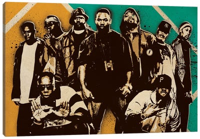 Wu Tang Clan Canvas Art Print - Rap & Hip-Hop Art