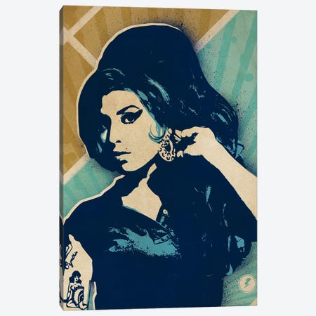 Amy Winehouse Canvas Print #SNV42} by Supanova Canvas Artwork