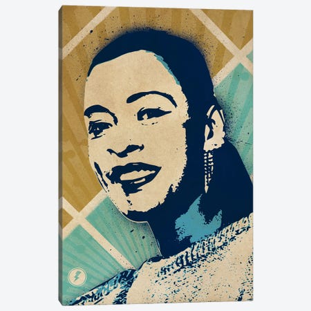 Billie Holiday Canvas Print #SNV43} by Supanova Canvas Artwork