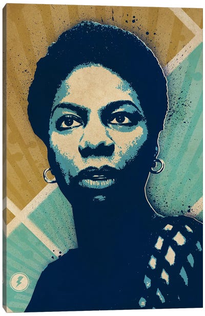 Nina Simone Canvas Art Print - Vintage Décor