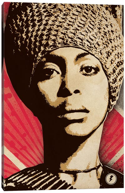 Erykah Badu Canvas Art Print - R&B & Soul Music Art