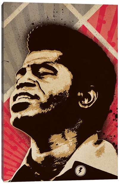 James Brown Canvas Art Print - Reggae Art
