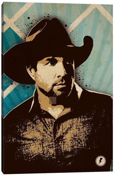 Garth Brooks Canvas Art Print - Country Music Art