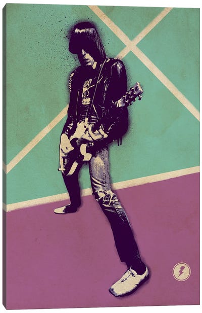 Johnny Ramone Canvas Art Print - Ramones