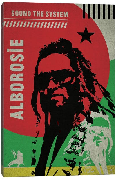 Alborosie Canvas Art Print - Reggae Art