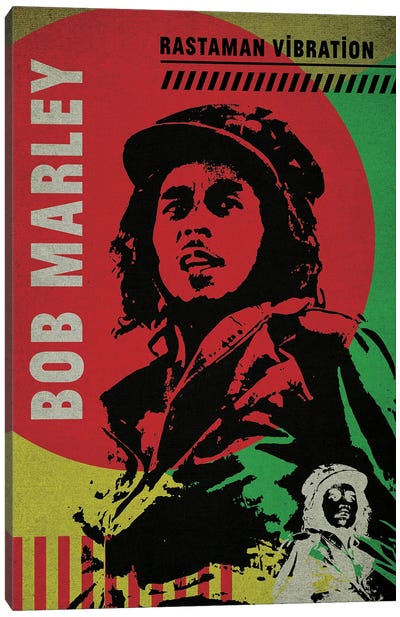 Bob Marley Canvas Art Print - Caribbean Culture