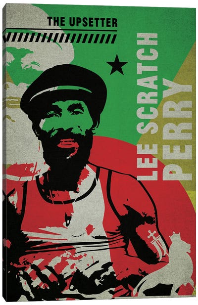 Lee Scratch Perry Canvas Art Print - Reggae Art