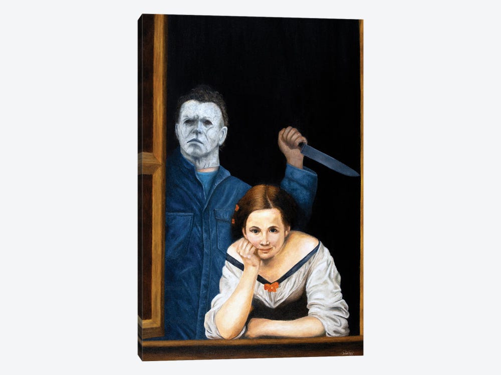 Murder At A Window by Marco Santos 1-piece Canvas Artwork