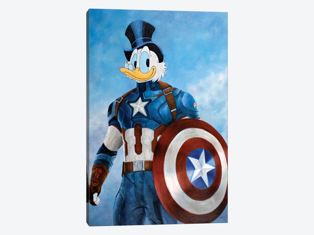 Captain Scrooge McDuck by Marco Santos 1-piece Canvas Print