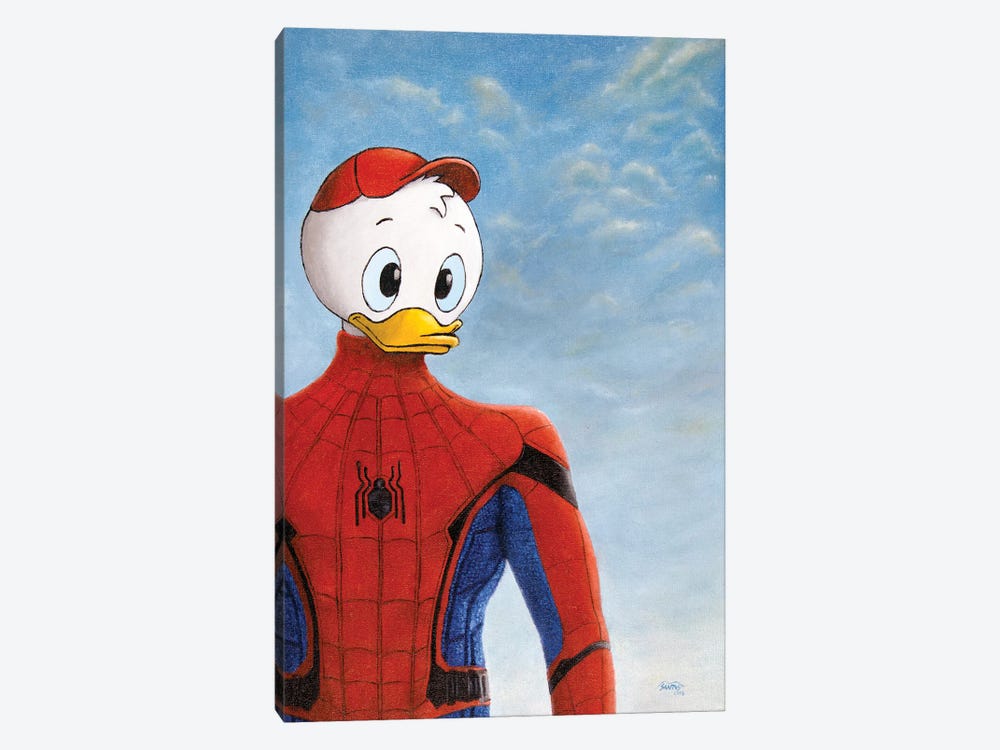 Spider-Duck by Marco Santos 1-piece Canvas Art