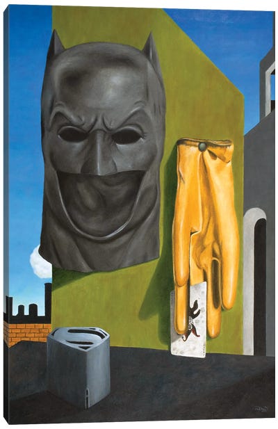 The Key Of Love Canvas Art Print - Batman