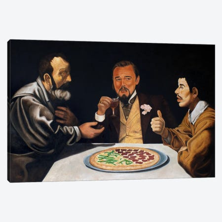 The Lunch With Mr. Candie Canvas Print #SNX24} by Marco Santos Canvas Print