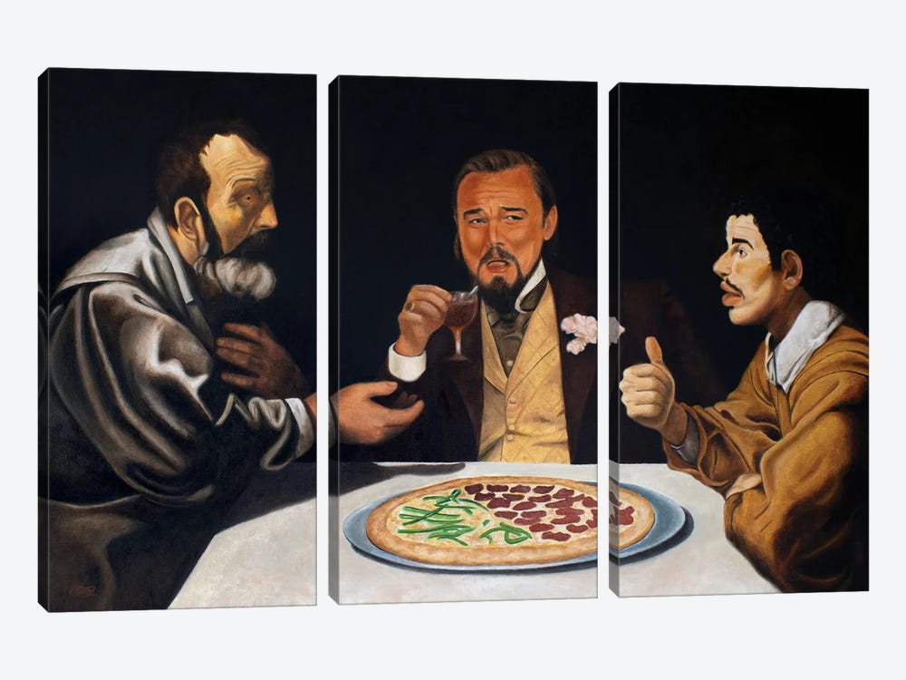 The Lunch With Mr. Candie by Marco Santos 3-piece Canvas Art Print