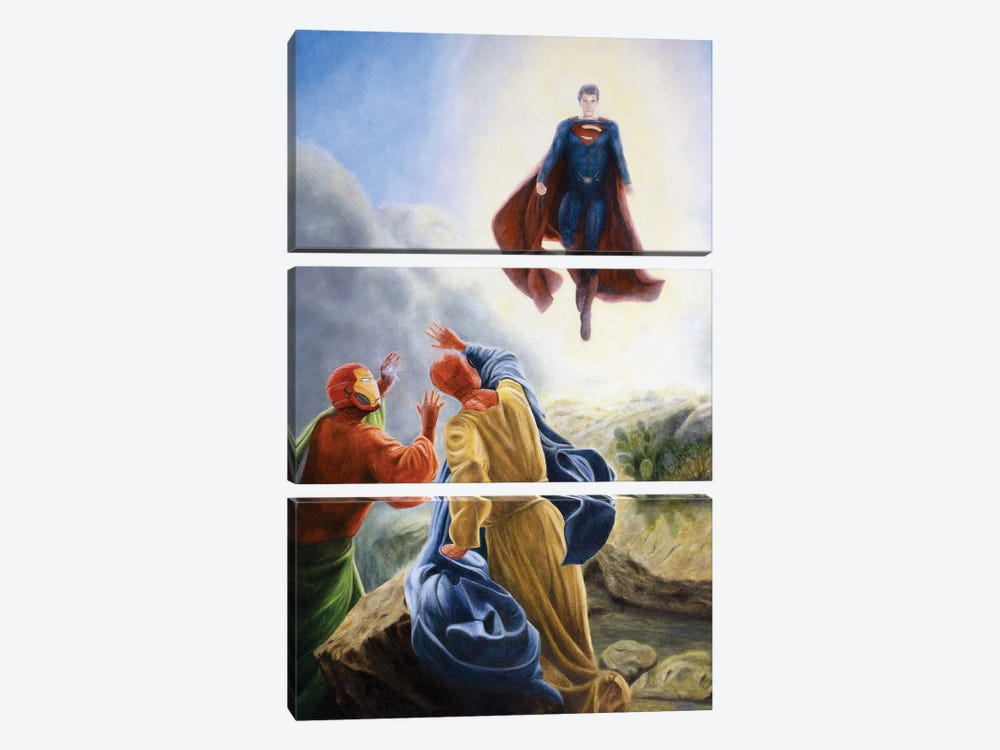 Transfiguration Of The First One by Marco Santos 3-piece Canvas Art Print