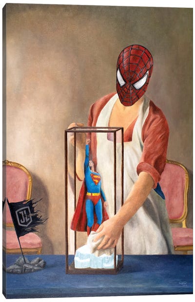 The Figure Canvas Art Print - Superman