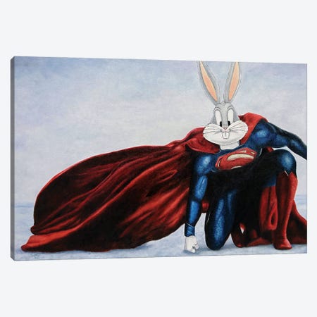 Bunny Of Steel Canvas Print #SNX7} by Marco Santos Canvas Art