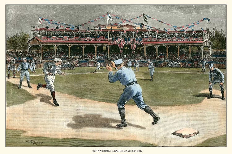 National League Game, 1886