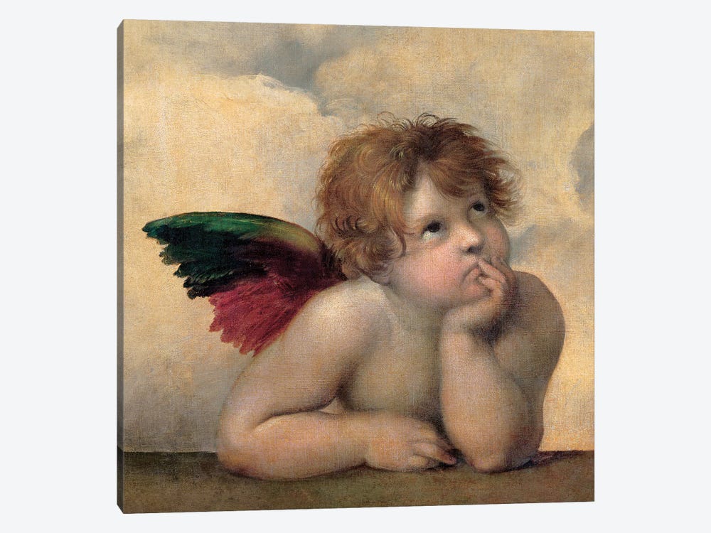 Angelo I - Madonna Sistina by Raphael 1-piece Canvas Print