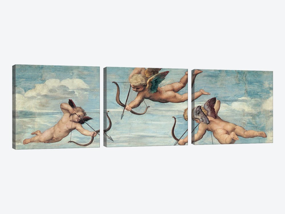 Trionfo di Galatea by Raphael 3-piece Canvas Art Print