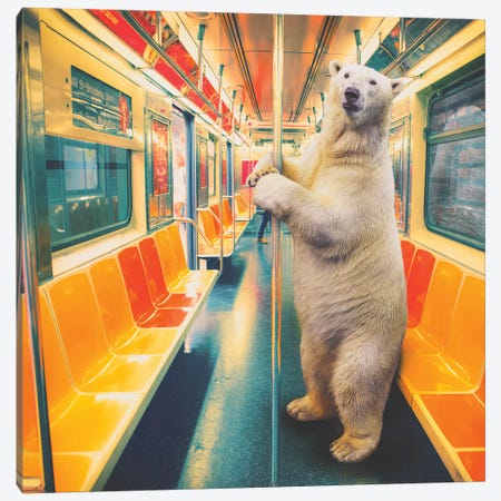 Polar Express Subway Canvas Print #SOA100} by Soaring Anchor Designs Canvas Print