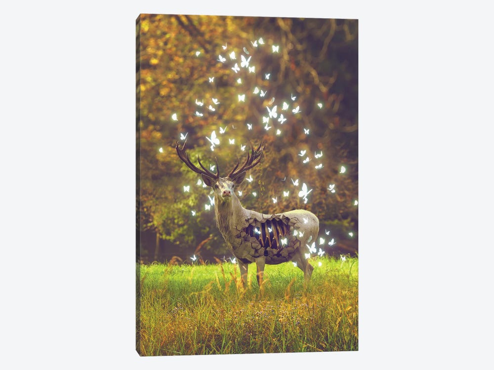 White Deer Light Within by Soaring Anchor Designs 1-piece Art Print