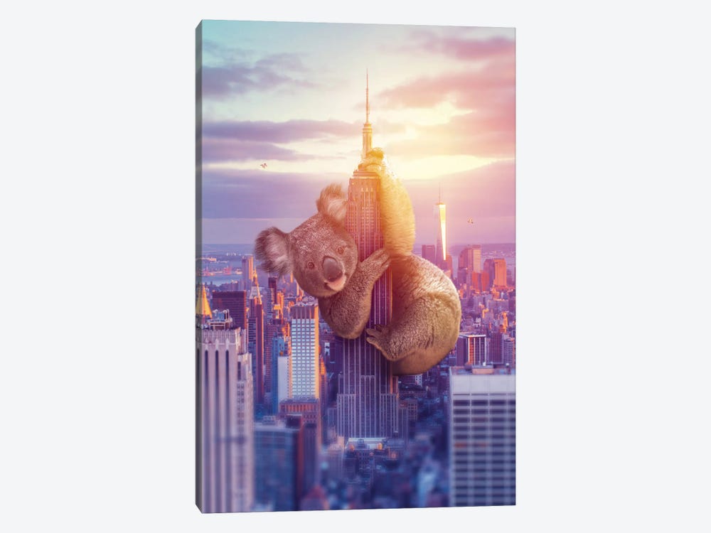 Koala Kong NYC by Soaring Anchor Designs 1-piece Canvas Art