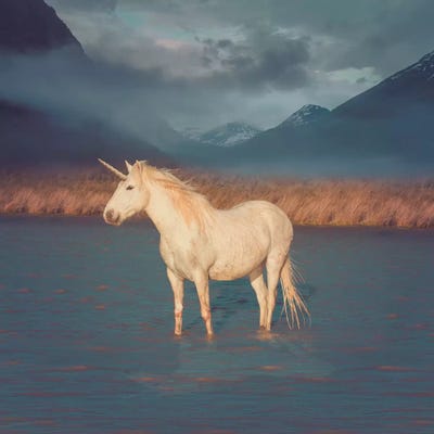 Unicorn Oil Slick by Soaring Anchor Designs multi panel art