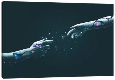 Universe Within Canvas Art Print - Hands