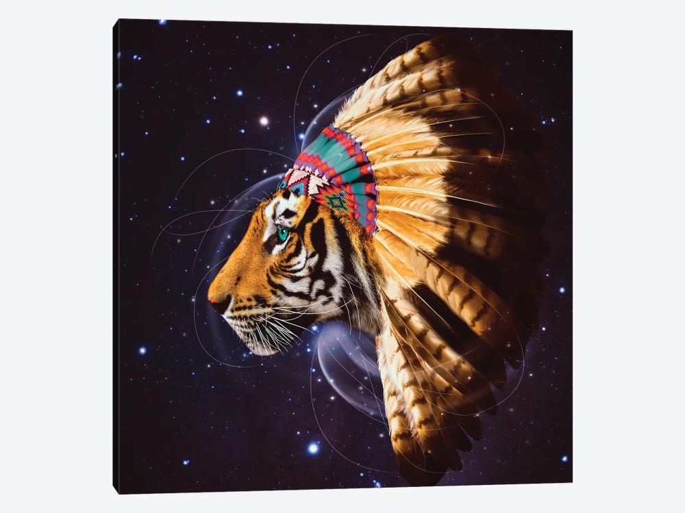Chief Tiger In Color by Soaring Anchor Designs 1-piece Art Print