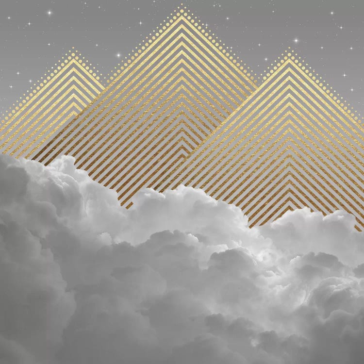 Clouds Abstract Gold Mountains